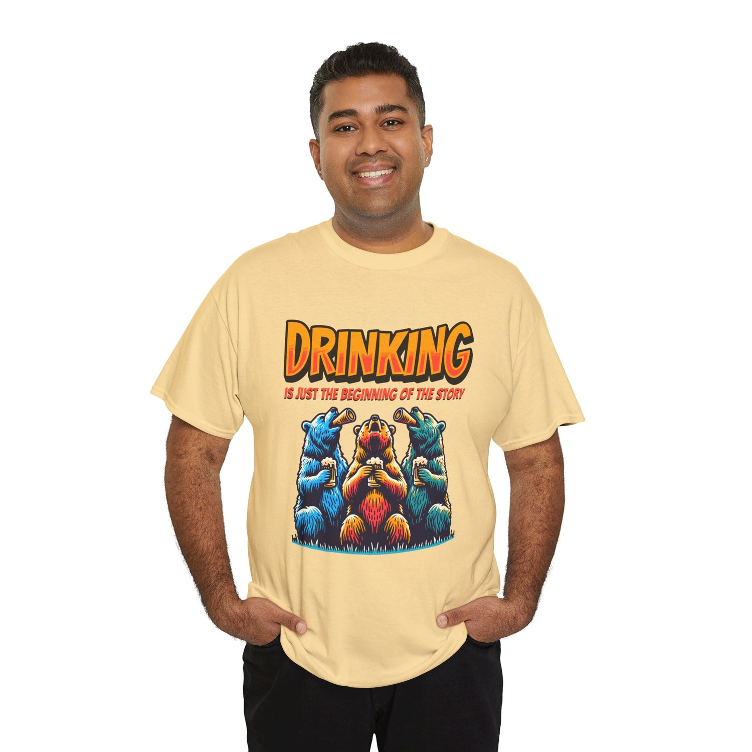 Drinking Is Just the Beginning Graphic Tee — Funny Party T-Shirt