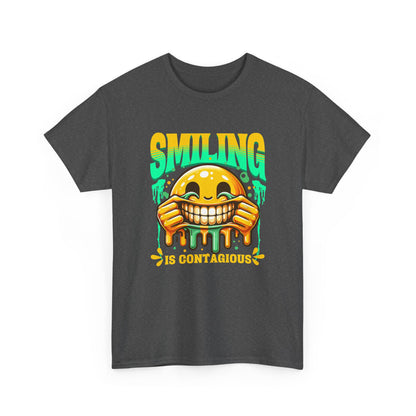 Smiling Is Contagious – Happy Smiley Face T-Shirt
