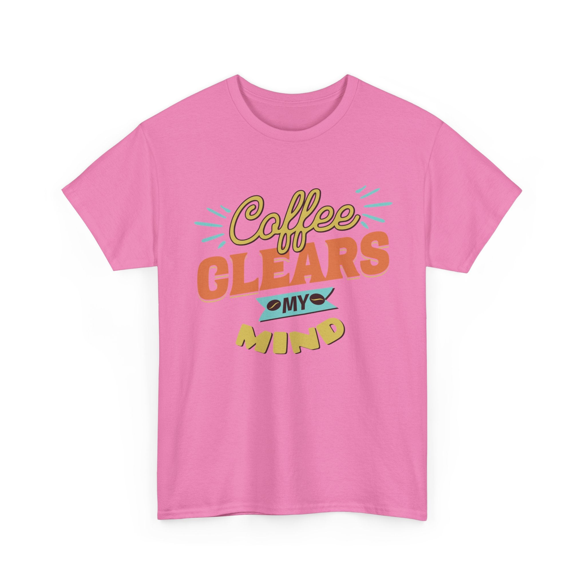 Coffee Clears My Mind T-Shirt — Retro Coffee Lover Tee