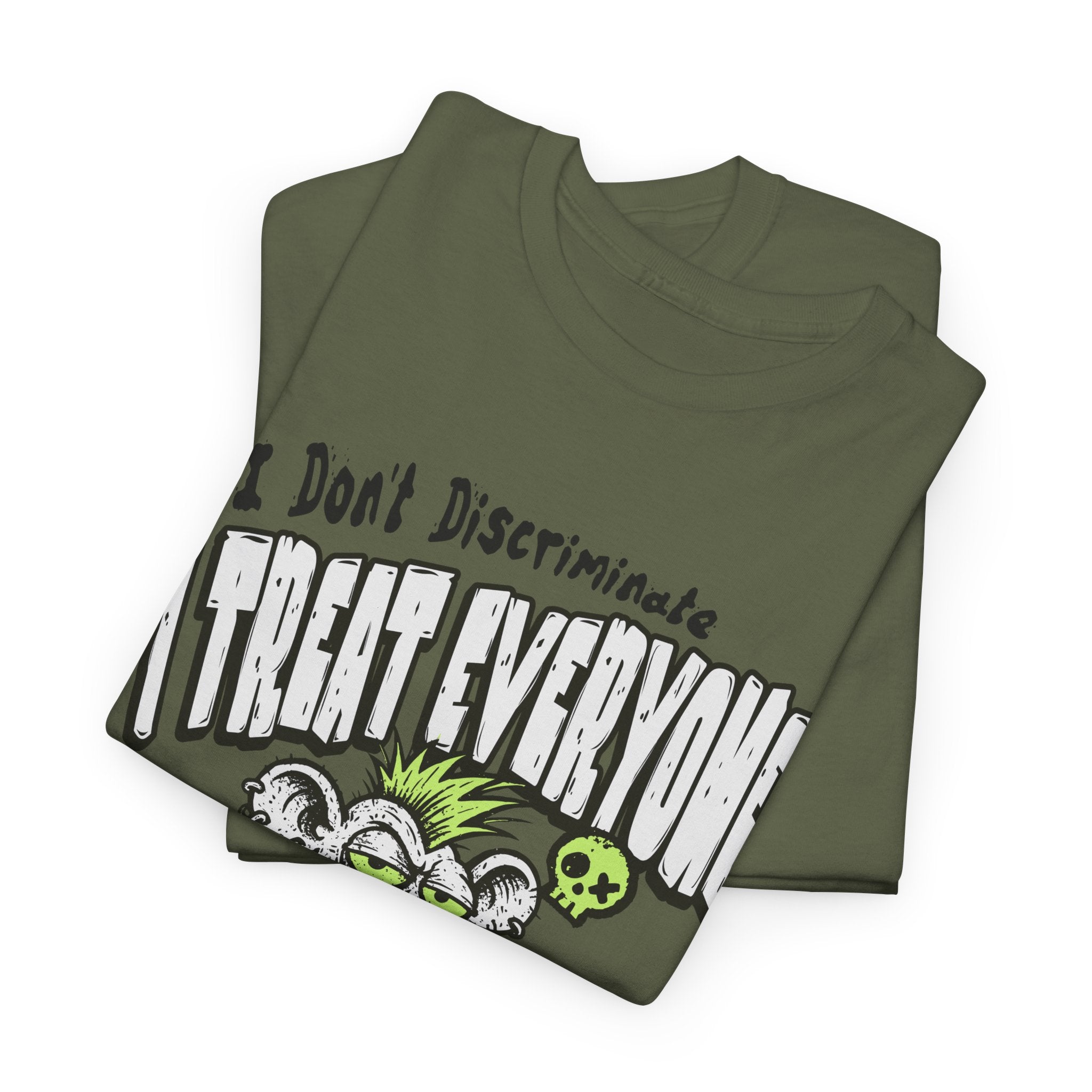 I Treat Everyone Like Shit Equally - Rude Rat Graphic Tee