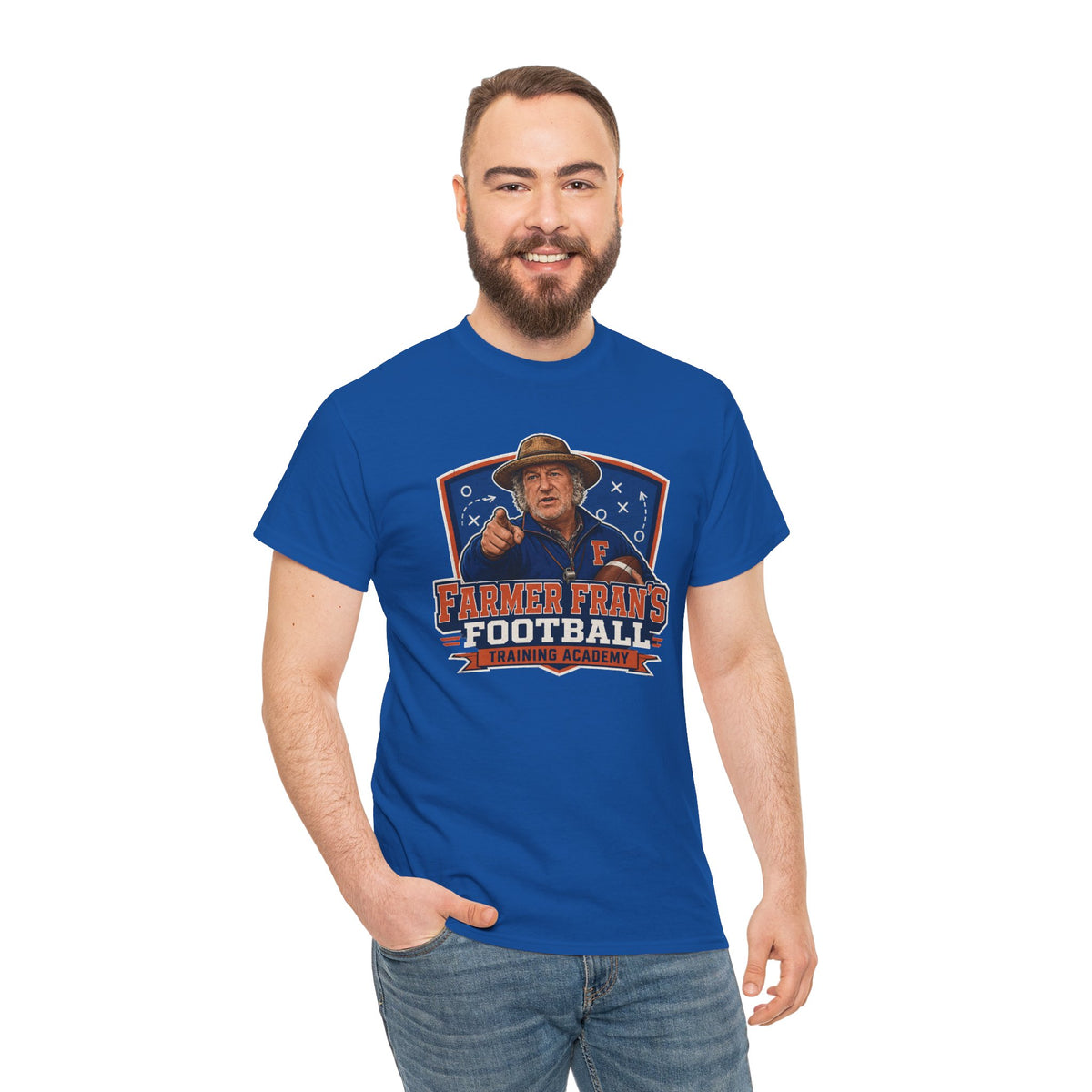 Farmer Fran’s Football Training Academy T-Shirt — Vintage Coach Design