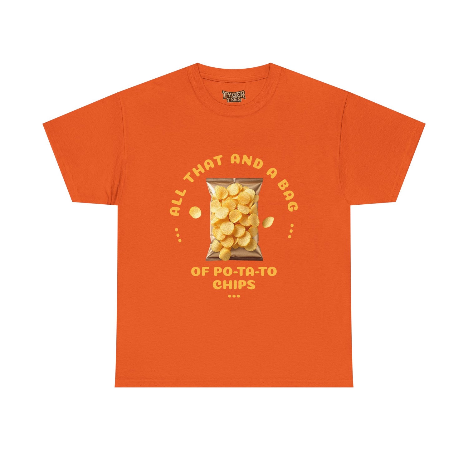 90s Catchphrase Humor Tee - Funny All That And A Bag Of Potato Chips Unisex Heavy Cotton Shirt