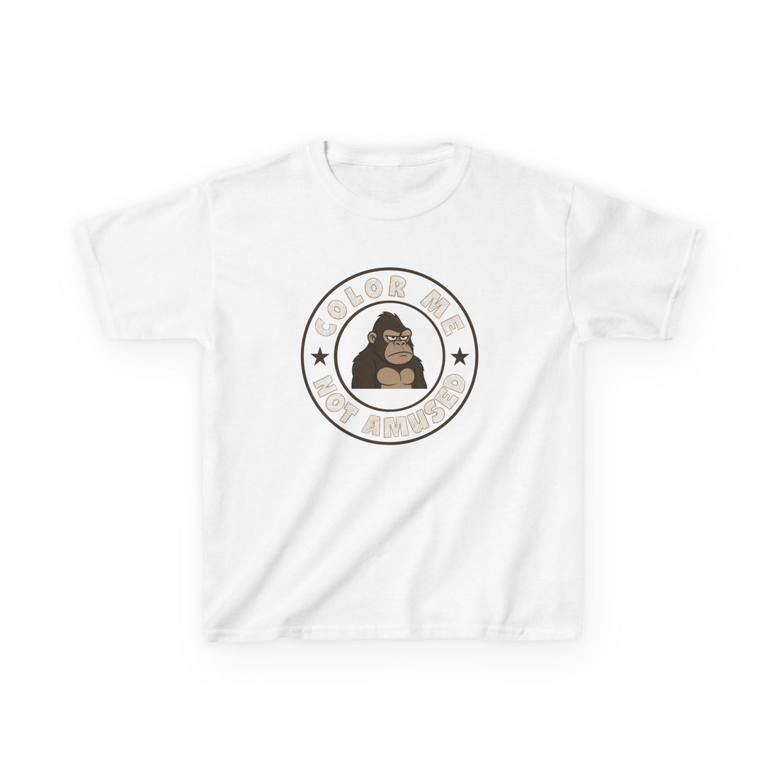 Kids Tee — Color Me Not Amused - Gorilla