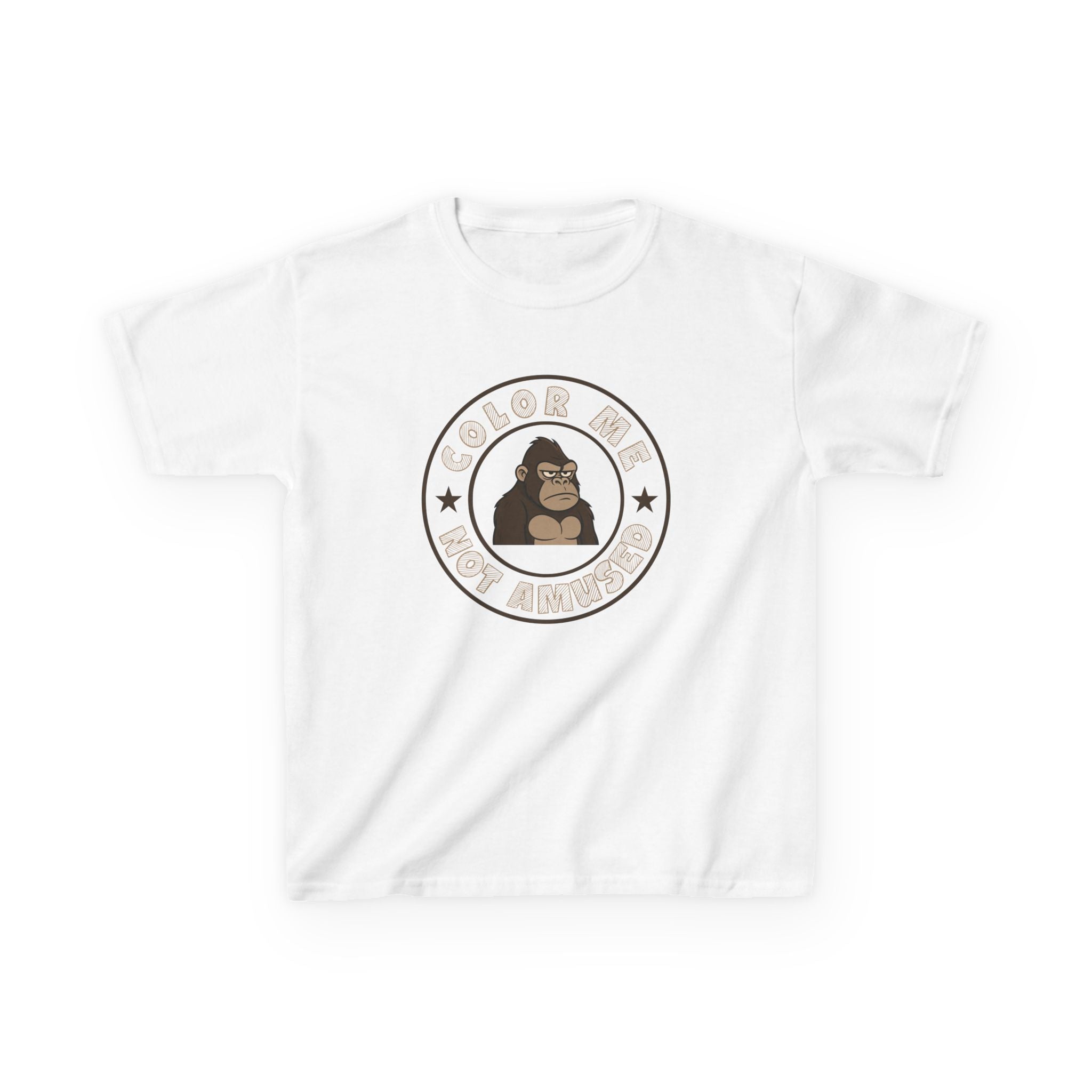 Kids Tee — Color Me Not Amused - Gorilla