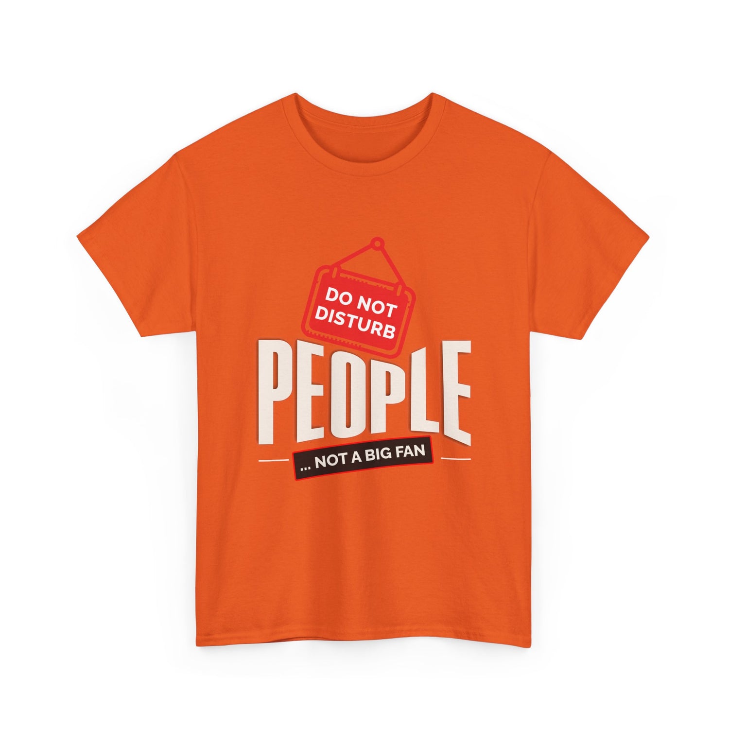 Do Not Disturb People T-Shirt — “People Not a Big Fan” Funny Anti-Social Tee