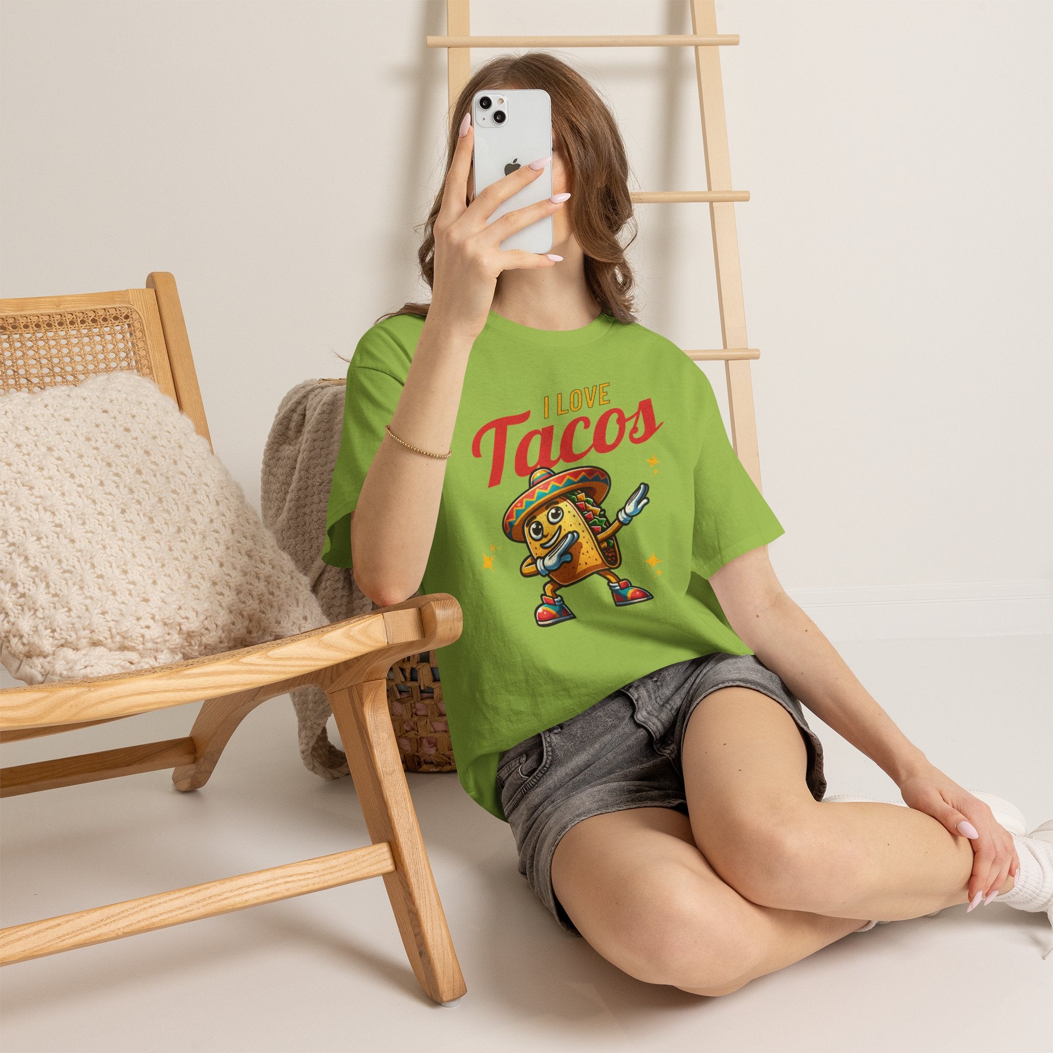 I Love Tacos Tee — Cute Dancing Taco Graphic T-Shirt