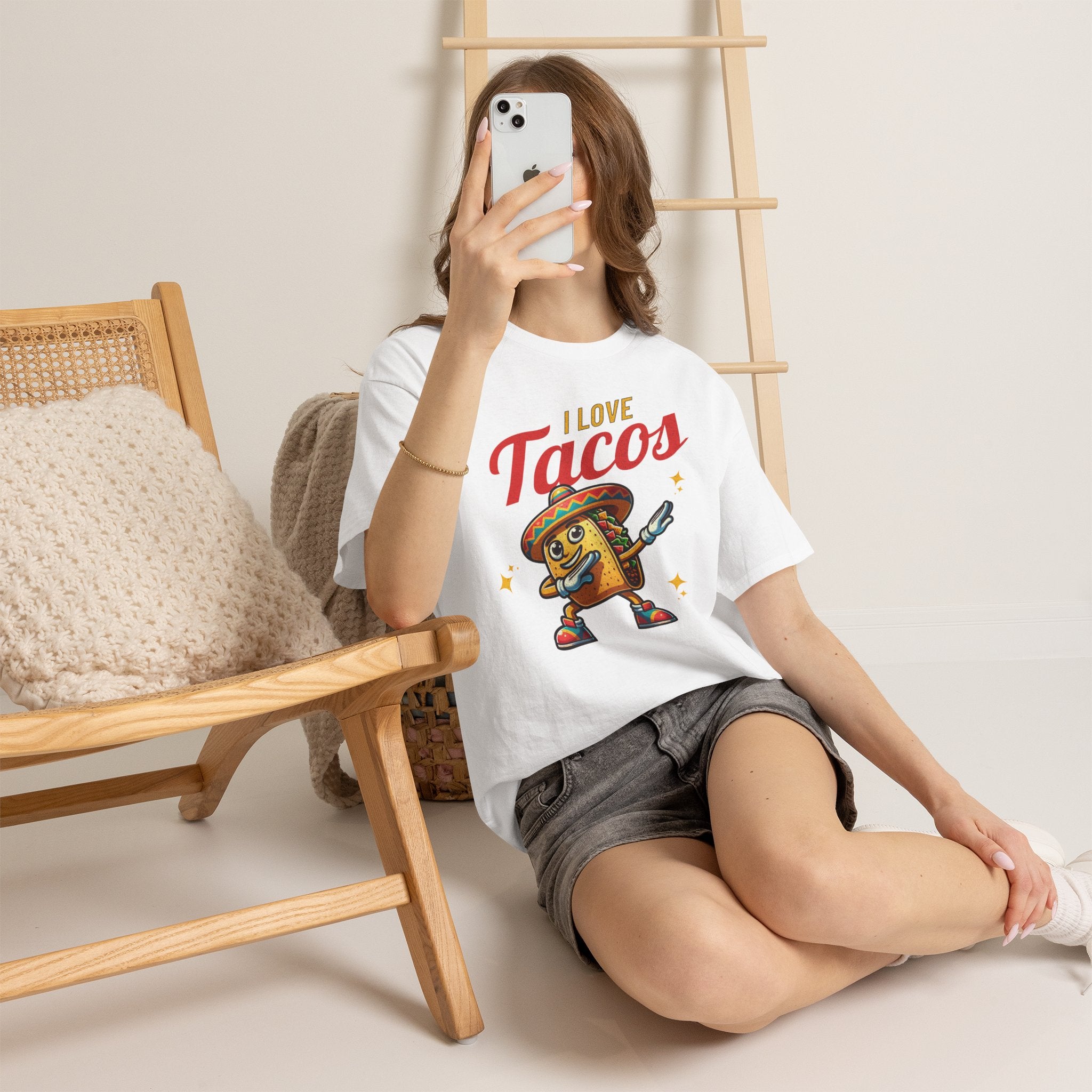 I Love Tacos Tee — Cute Dancing Taco Graphic T-Shirt