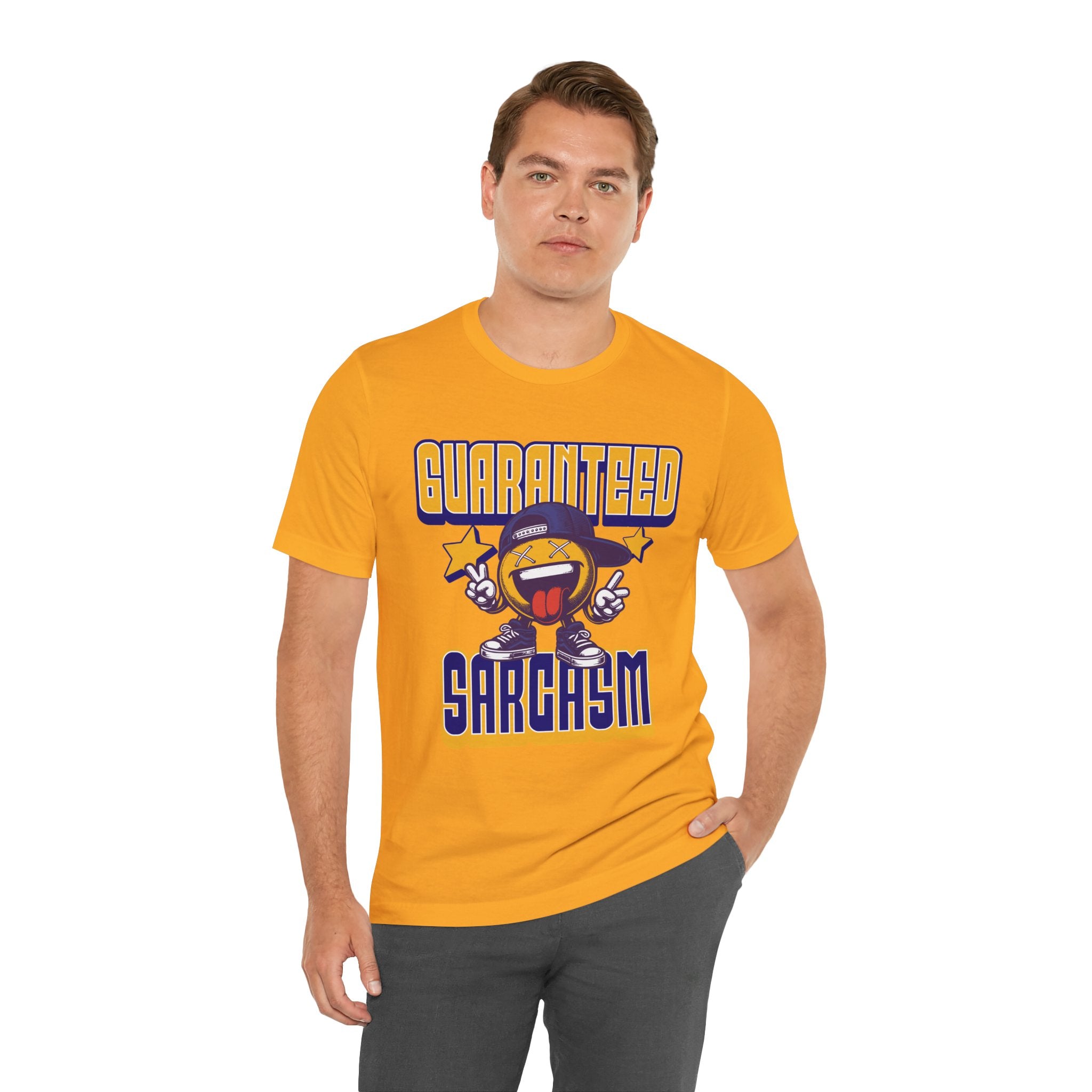 Guaranteed Sarcasm – Funny Smiley Face T-Shirt
