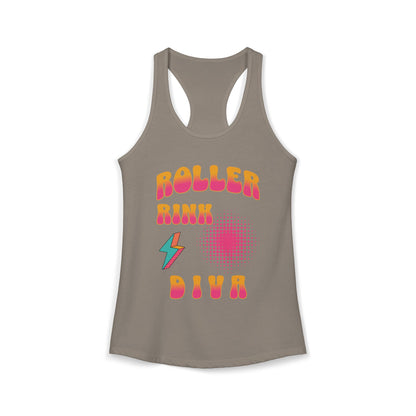 Roller Rink Diva – Women’s Racerback Tank