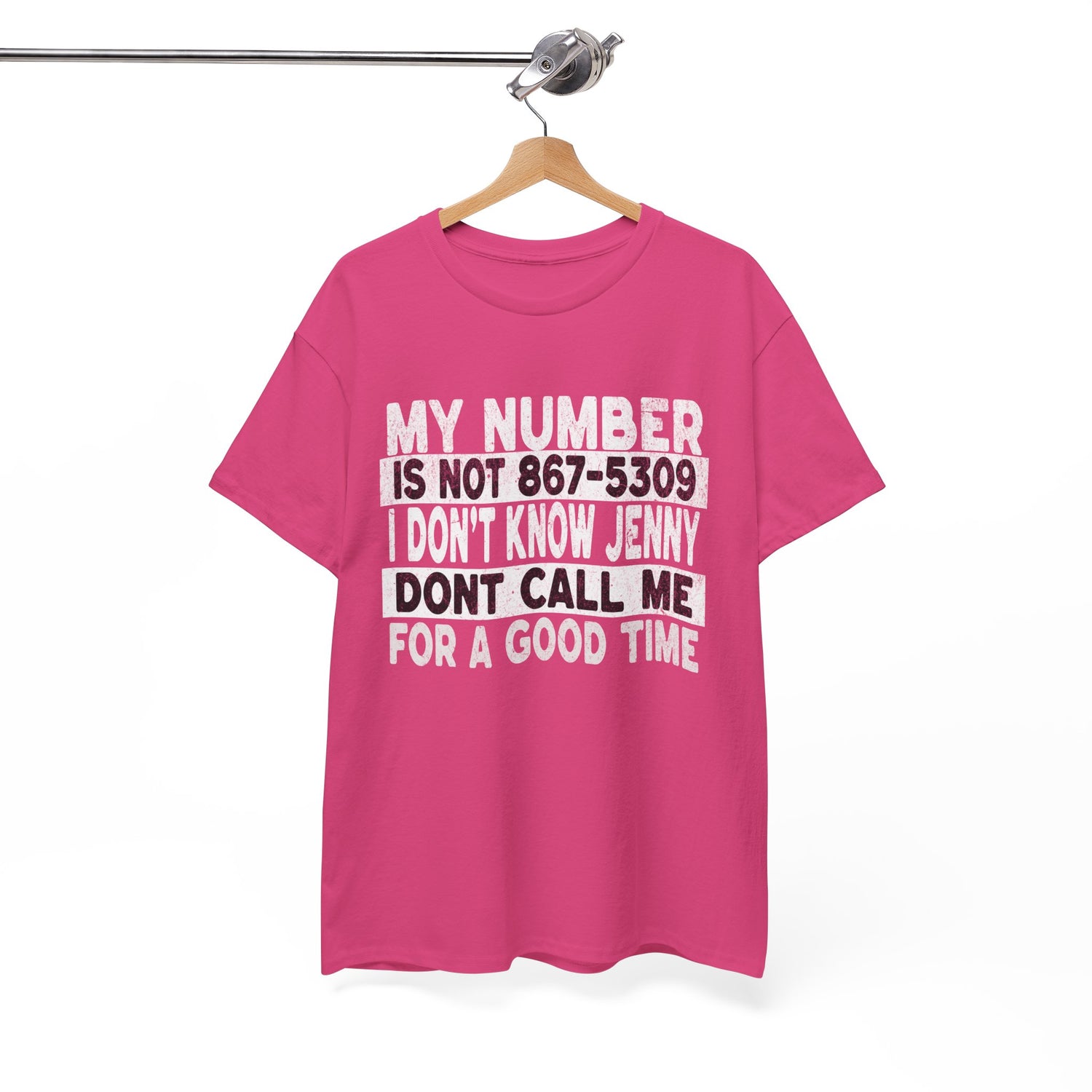 Funny 867-5309 Jenny Unisex Cotton Tee