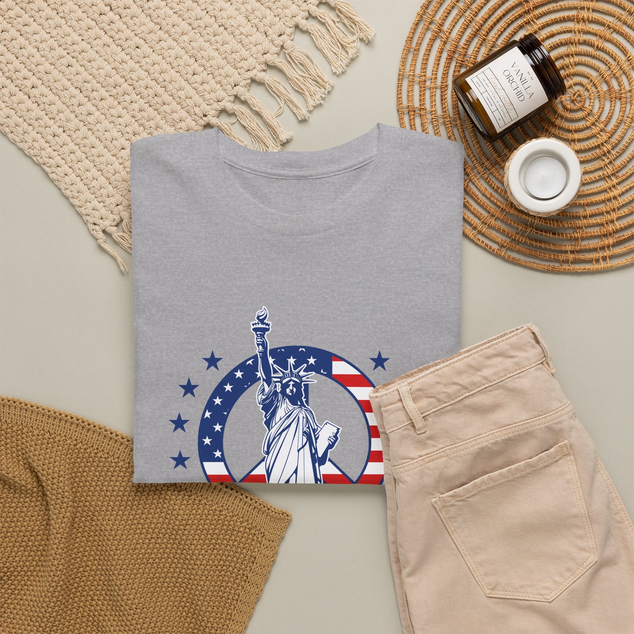 Don’t Be a H8TR Tee — Patriotic Statue of Liberty Graphic T-Shirt