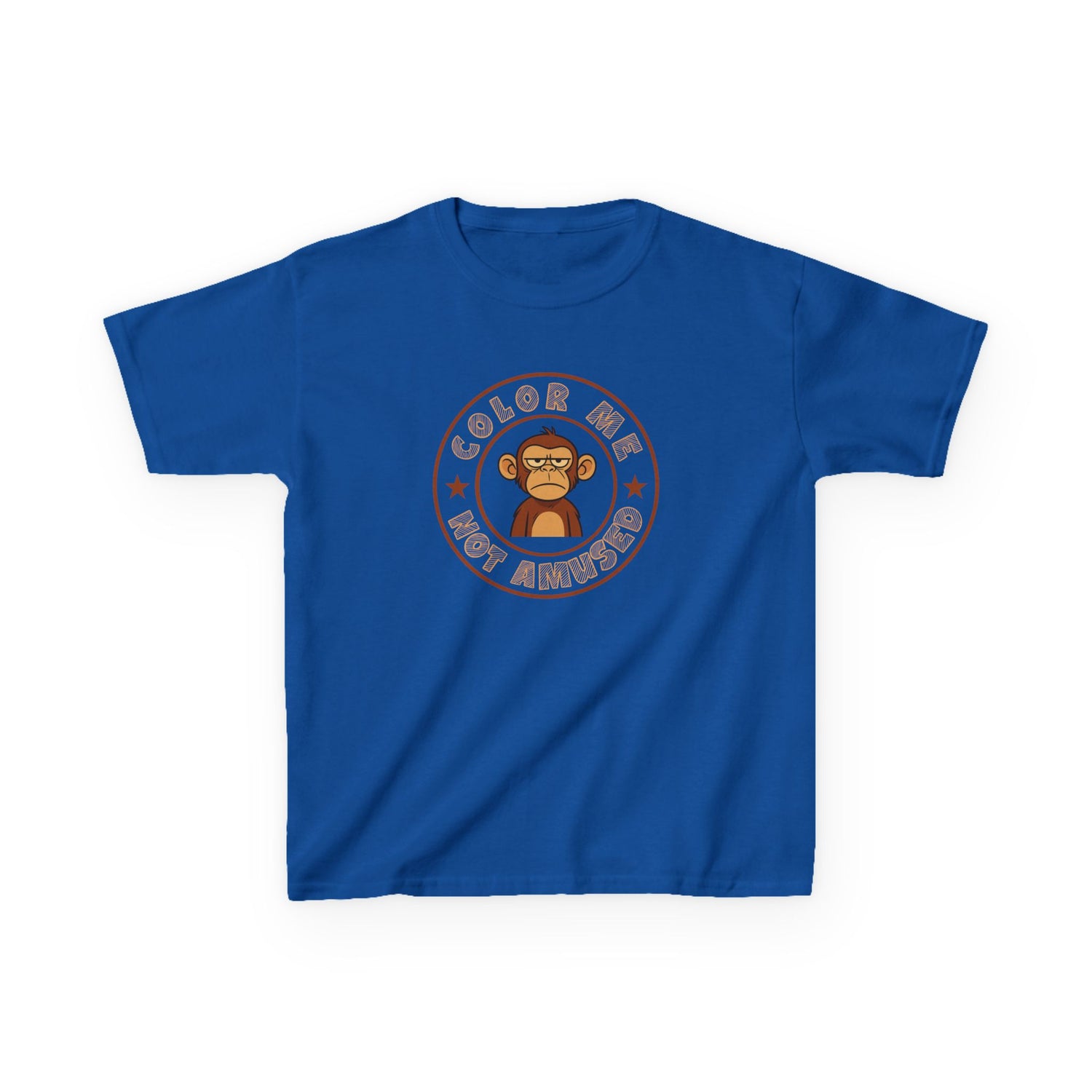 Kids Tee — Color Me Not Amused -  Monkey