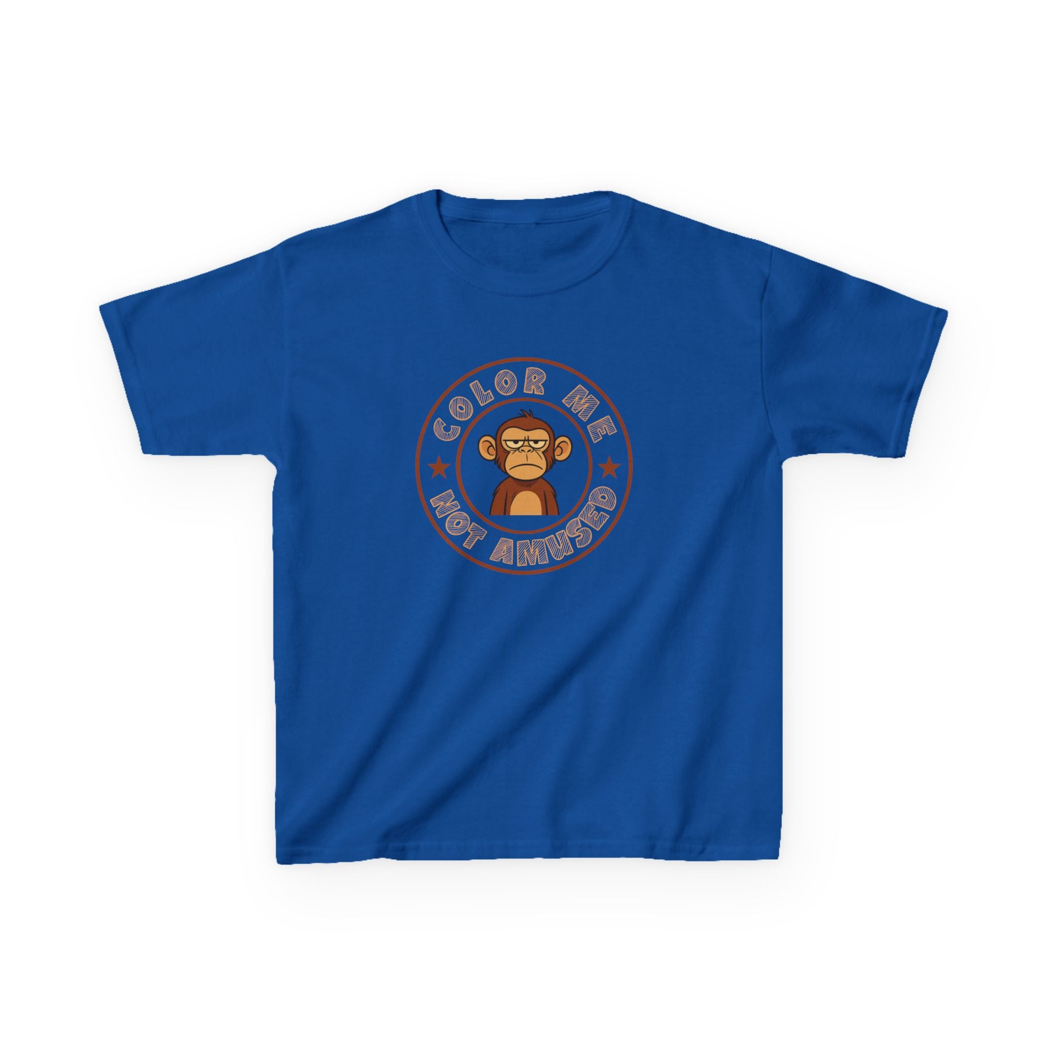 Kids Tee — Color Me Not Amused -  Monkey