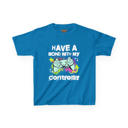 Kids Tee — "Have a Bond With My Controller" Gaming Graphic Shirt