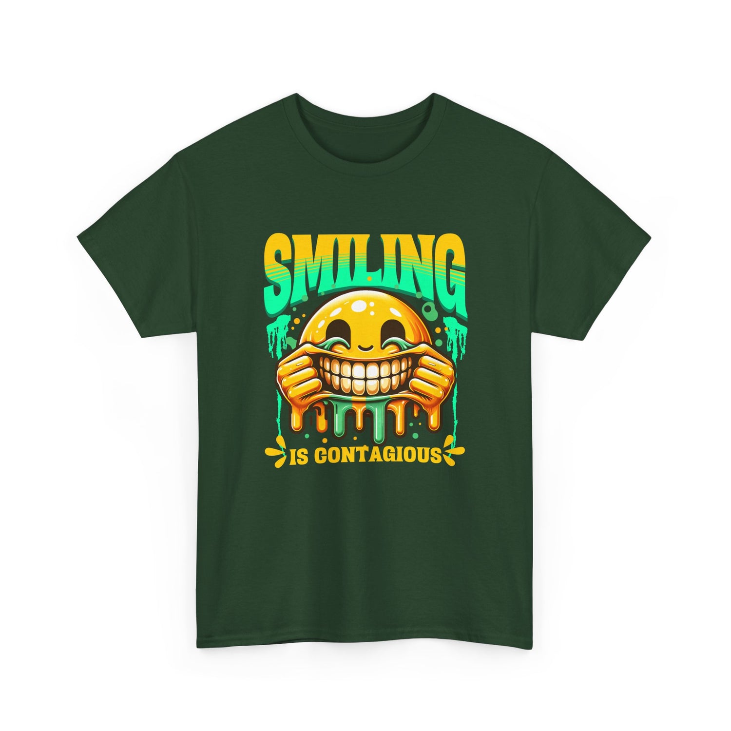 Smiling Is Contagious – Happy Smiley Face T-Shirt