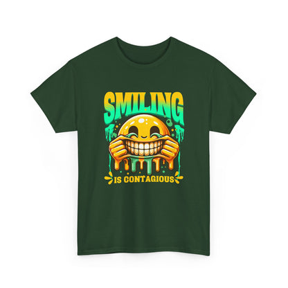 Smiling Is Contagious – Happy Smiley Face T-Shirt