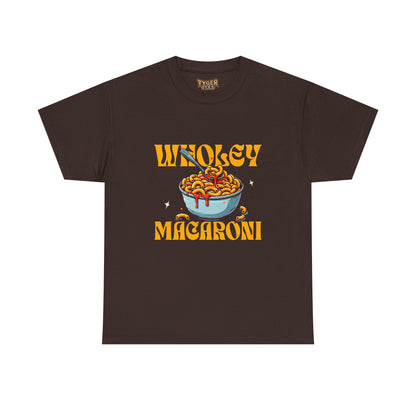 Holy Macaroni Unisex Tee, Funny T-Shirt, Casual Graphic Shirt, Gift for Pasta Lovers, Foodie Apparel, Comfortable Everyday Wear