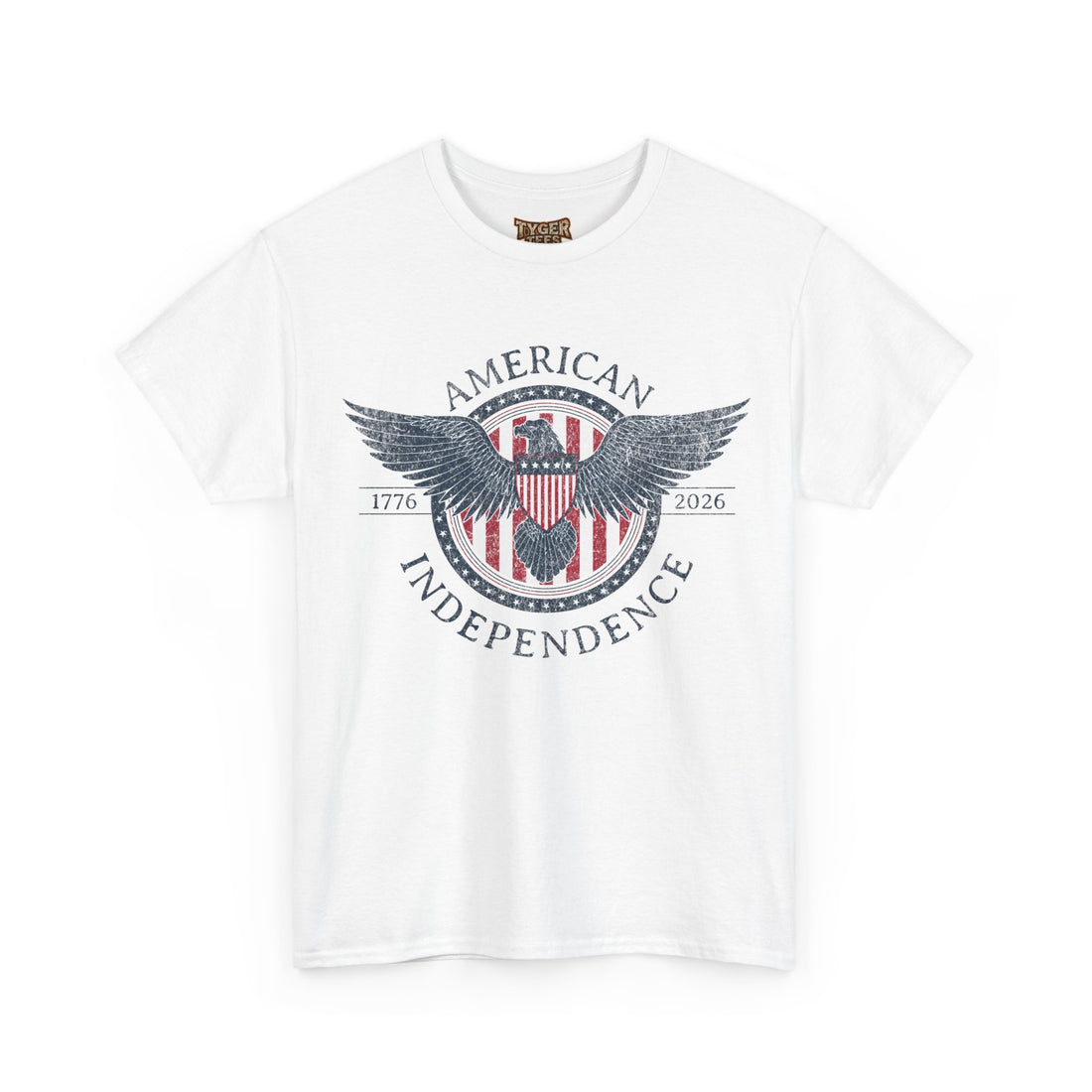 Independence Eagle Tee — American Independence 1776–2026 Vintage Flag Shirt