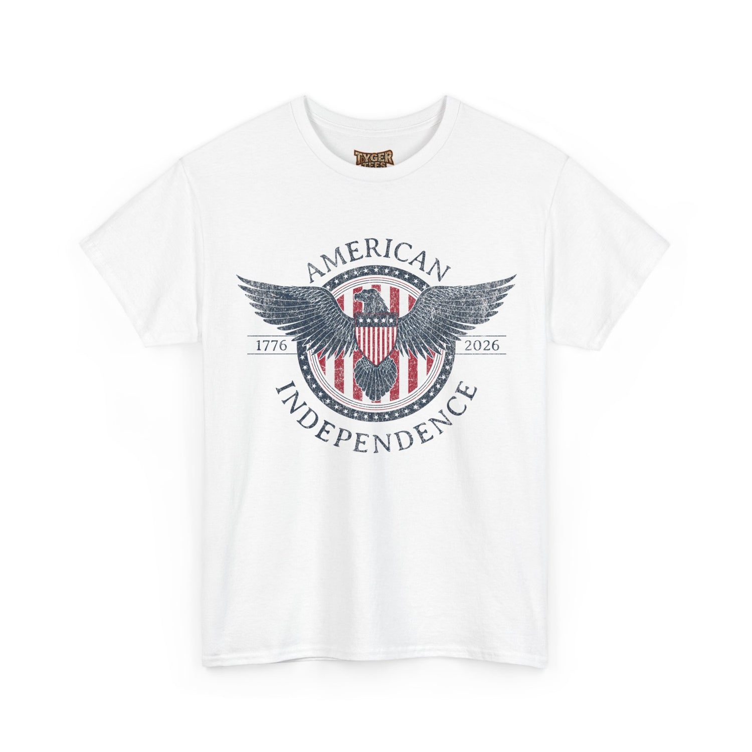 Independence Eagle Tee — American Independence 1776–2026 Vintage Flag Shirt