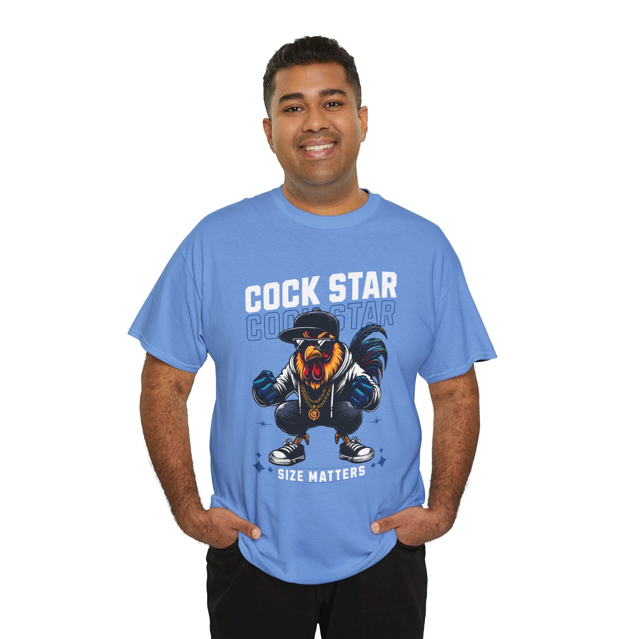 Cock Star Rooster T-Shirt — Size Matters Graphic Tee