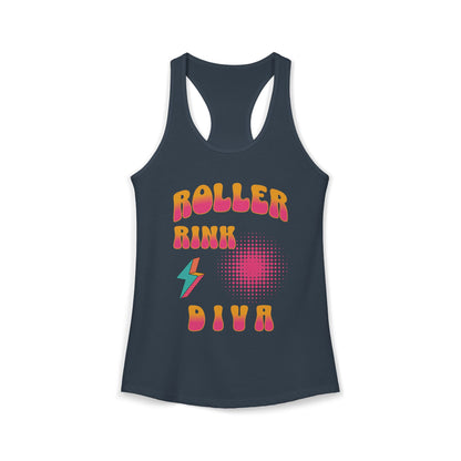 Roller Rink Diva – Women’s Racerback Tank
