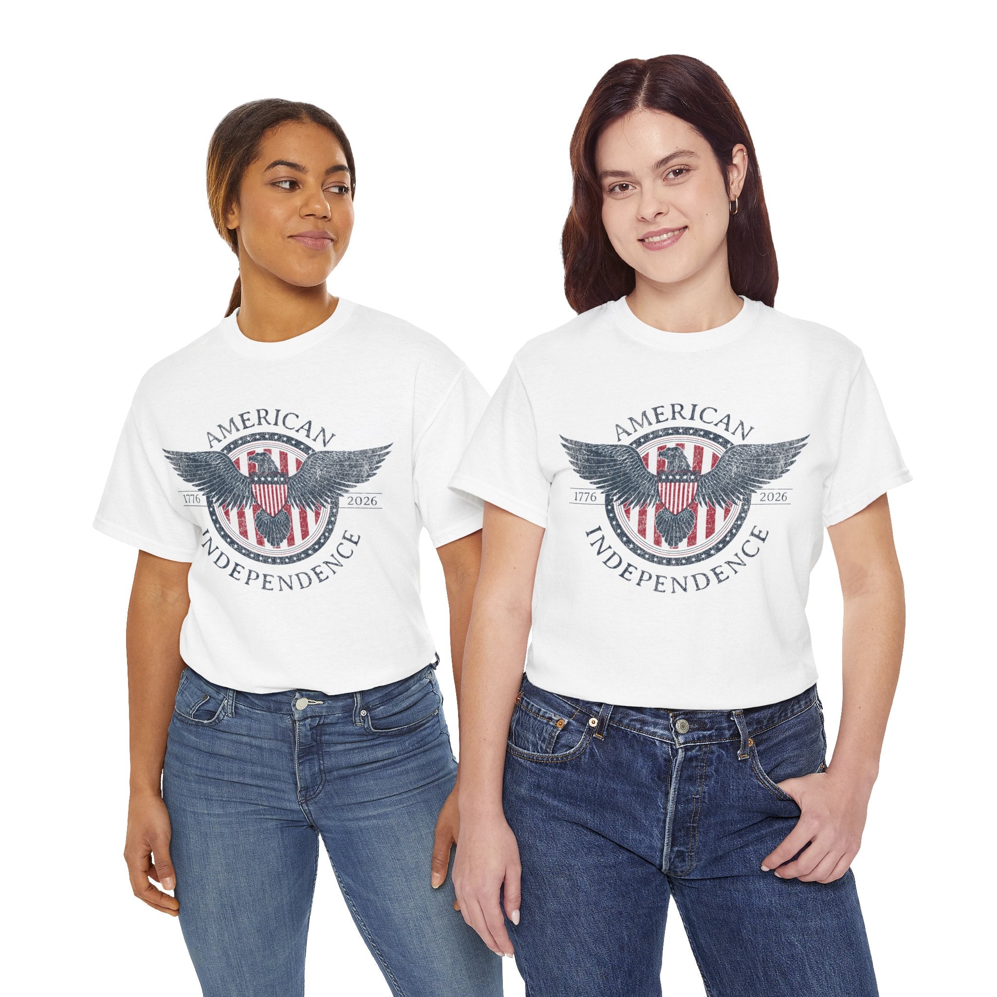 Independence Eagle Tee — American Independence 1776–2025 Vintage Flag Shirt