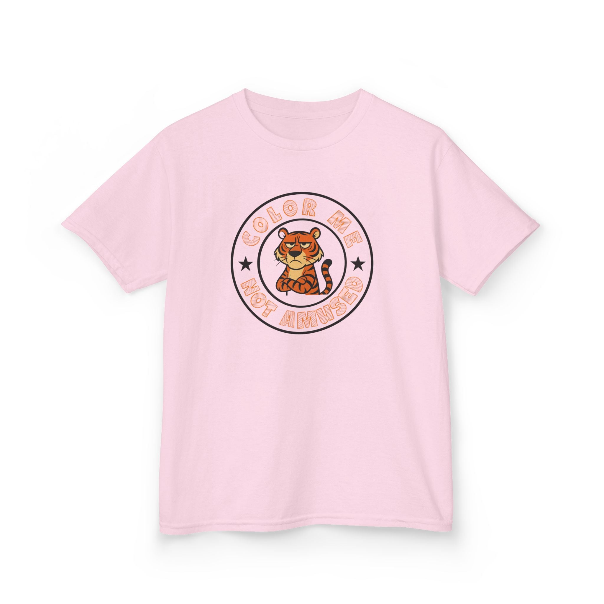 Kids Tee — Color Me Not Amused - Tiger