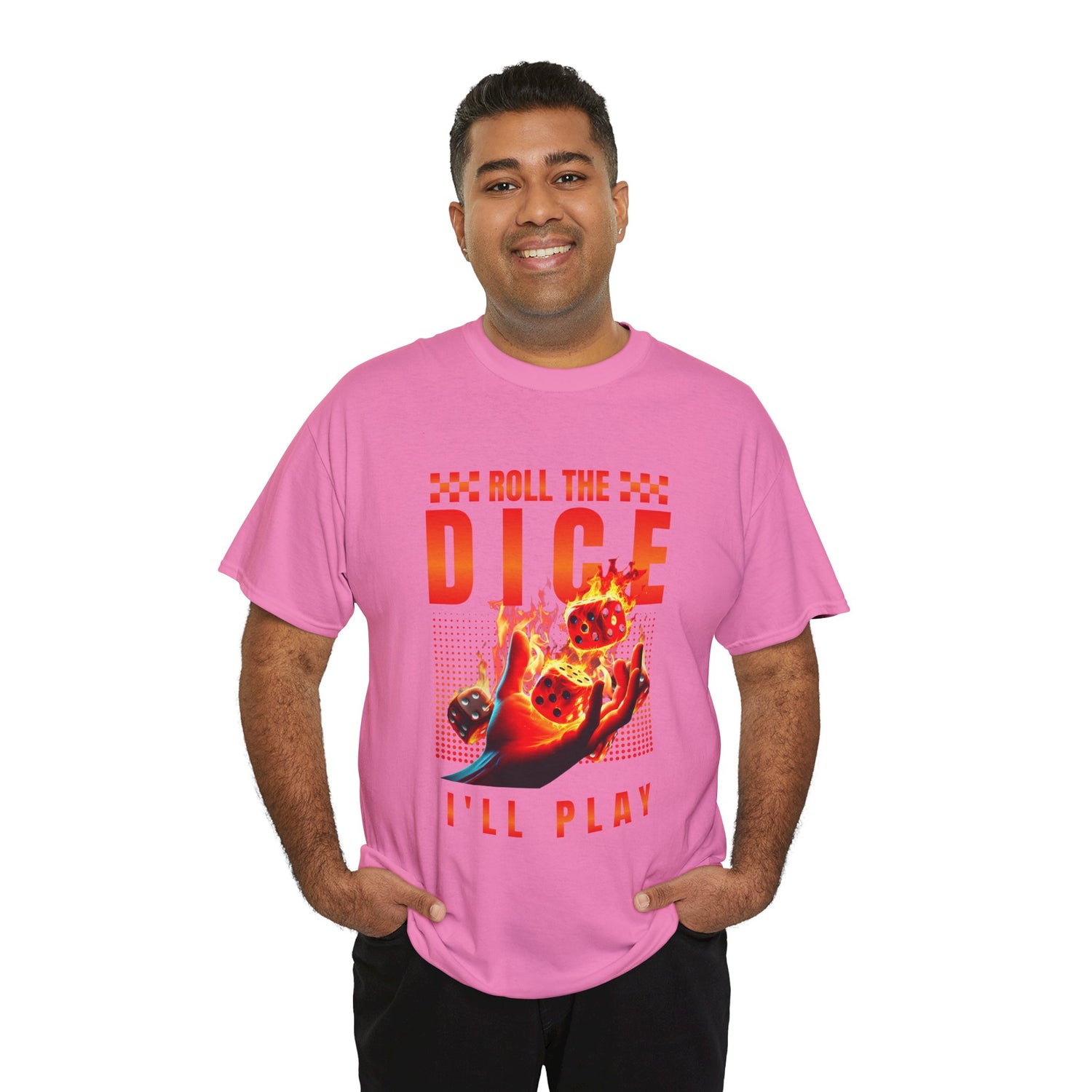 Dice T-Shirt - "Roll the Dice, I’ll Play" Gamer Tee