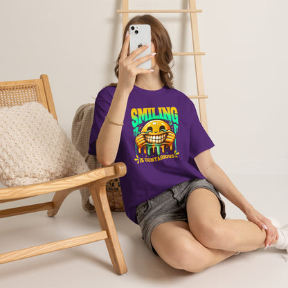 Smiling Is Contagious – Happy Smiley Face T-Shirt