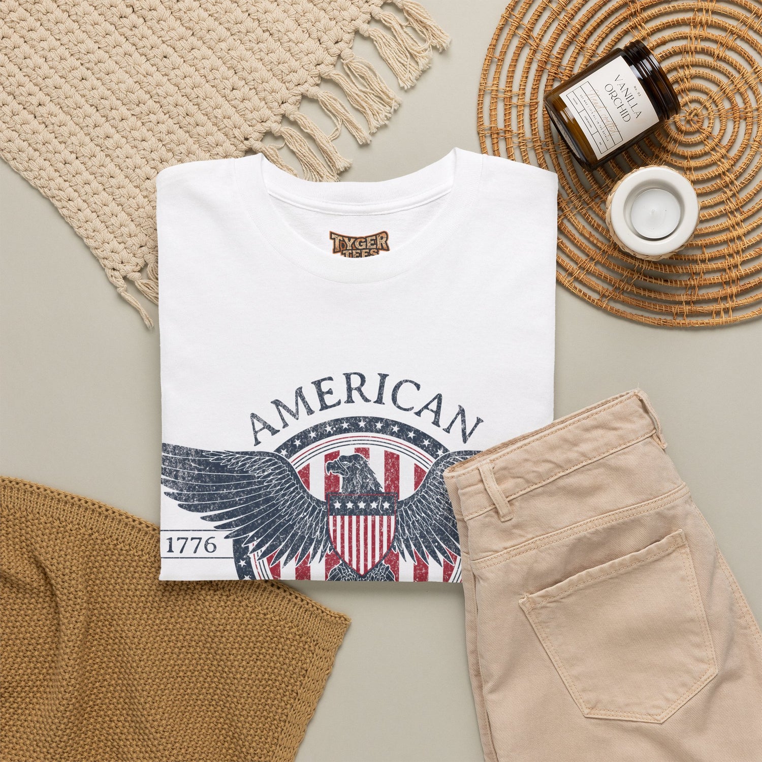 Independence Eagle Tee — American Independence 1776–2026 Vintage Flag Shirt