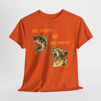 Big Mouth or Big Mouth? Funny Bass Fishing T-Shirt