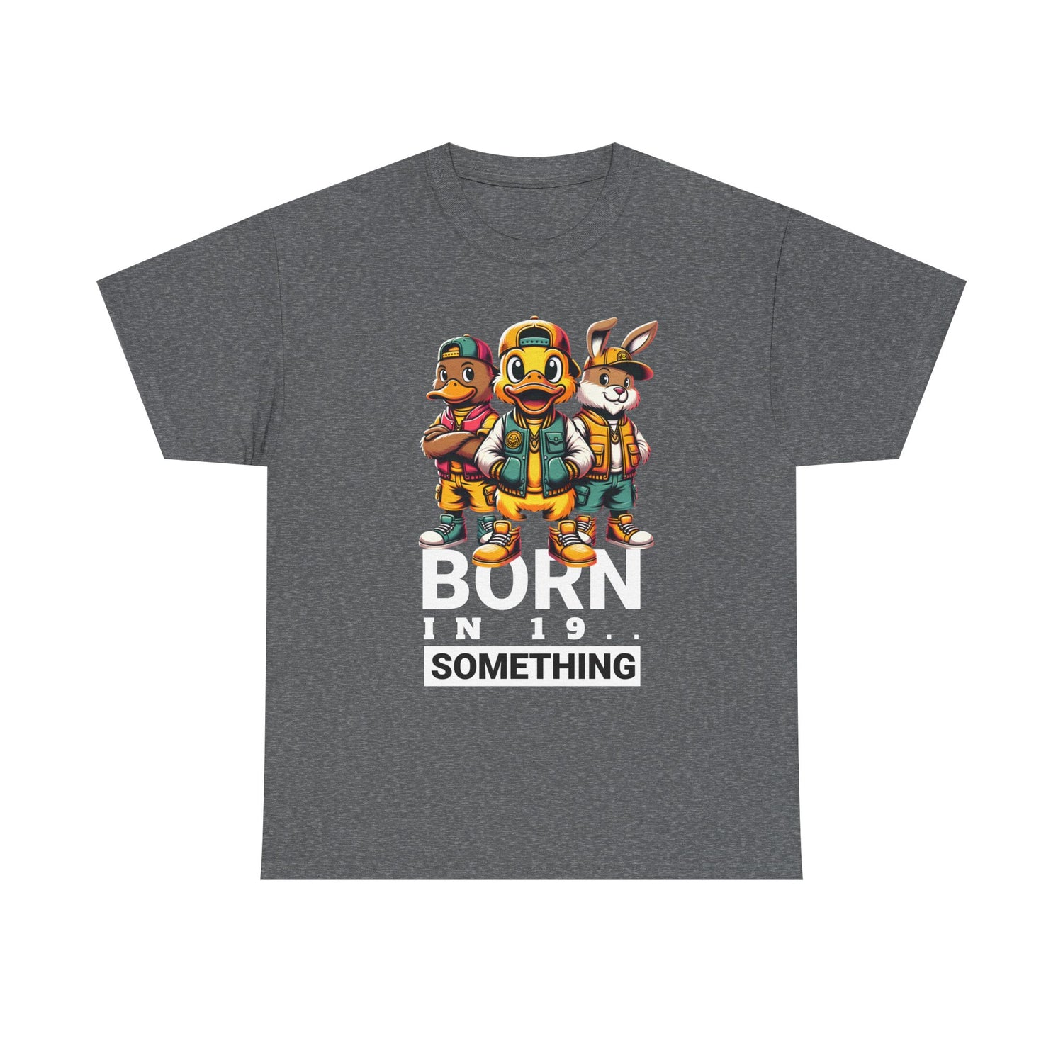 T-Shirt — "Born in 19__" Retro Cartoon Crew Graphic Tee