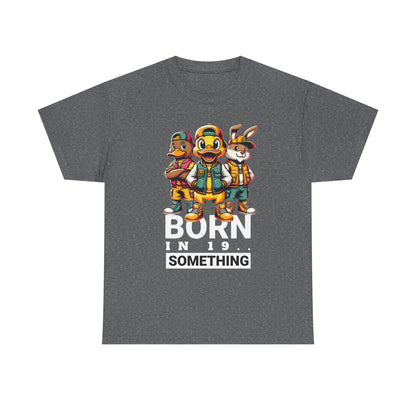 T-Shirt — "Born in 19__" Retro Cartoon Crew Graphic Tee