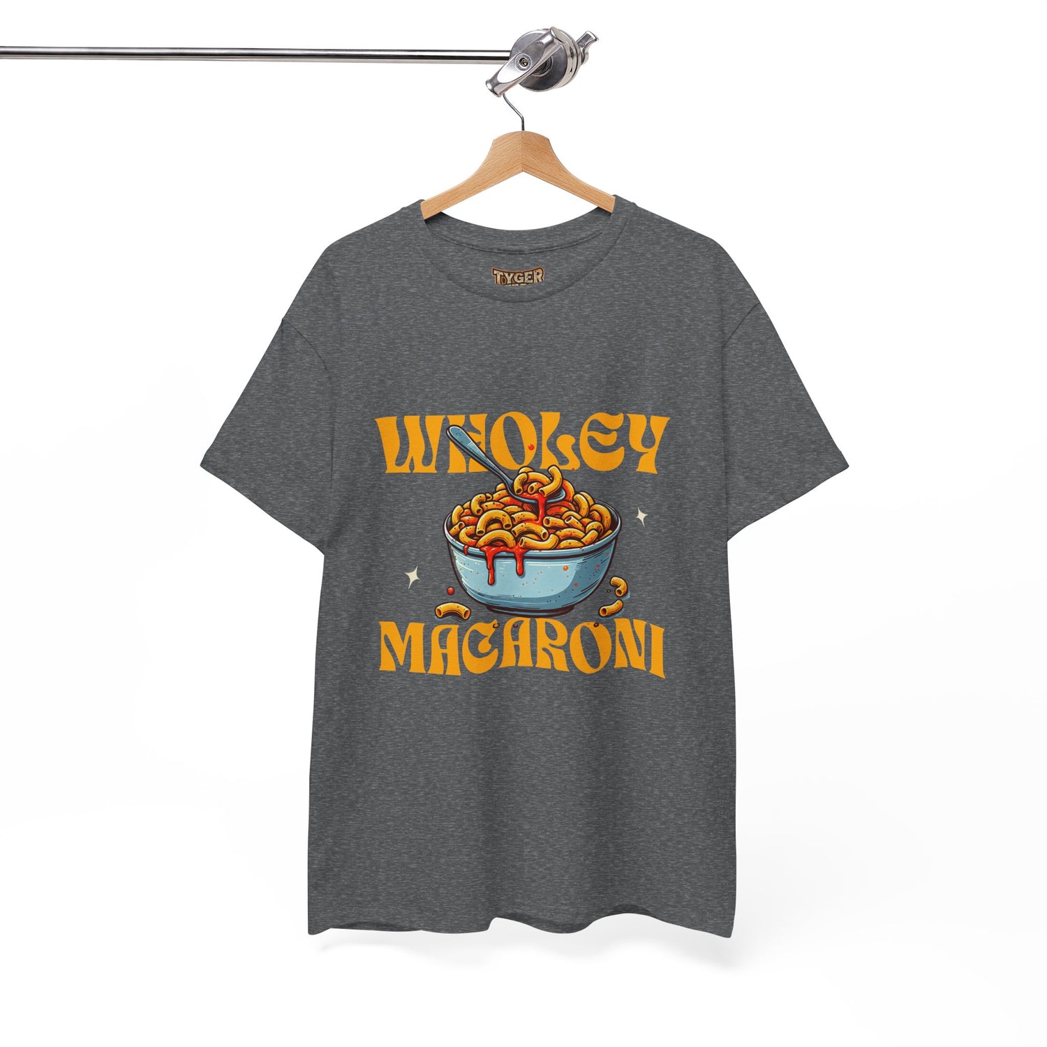 Holy Macaroni Unisex Tee, Funny T-Shirt, Casual Graphic Shirt, Gift for Pasta Lovers, Foodie Apparel, Comfortable Everyday Wear