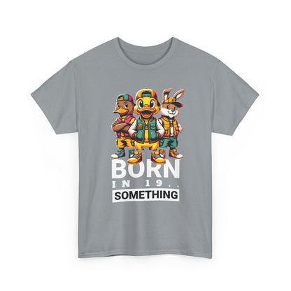 T-Shirt — "Born in 19__" Retro Cartoon Crew Graphic Tee
