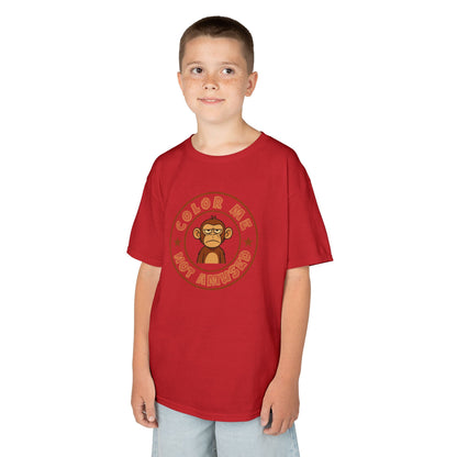 Kids Tee — Color Me Not Amused -  Monkey