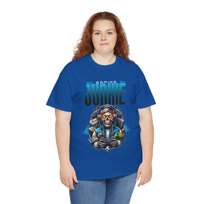 Gaming Junkie Skull Tee — Gamer Skull Controller Graphic T-Shirt