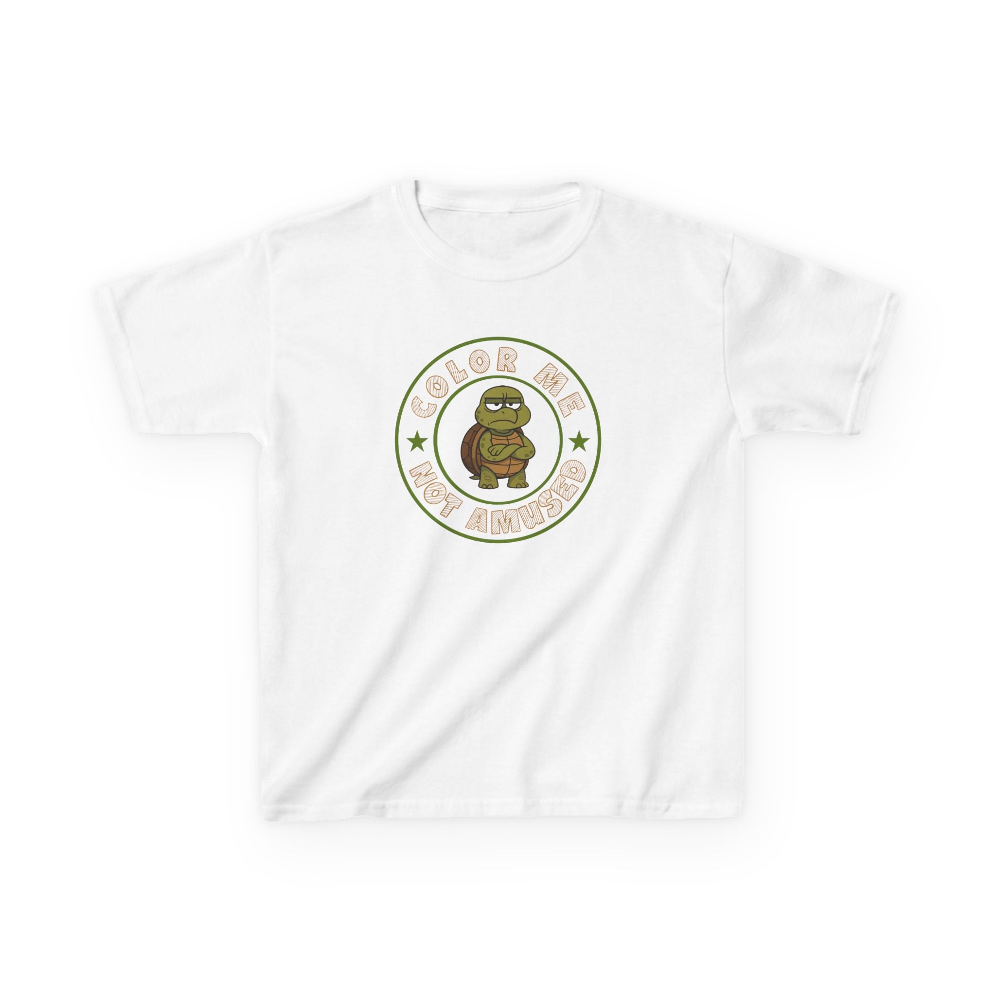 Kids Tee — Color Me Not Amused - Turtle