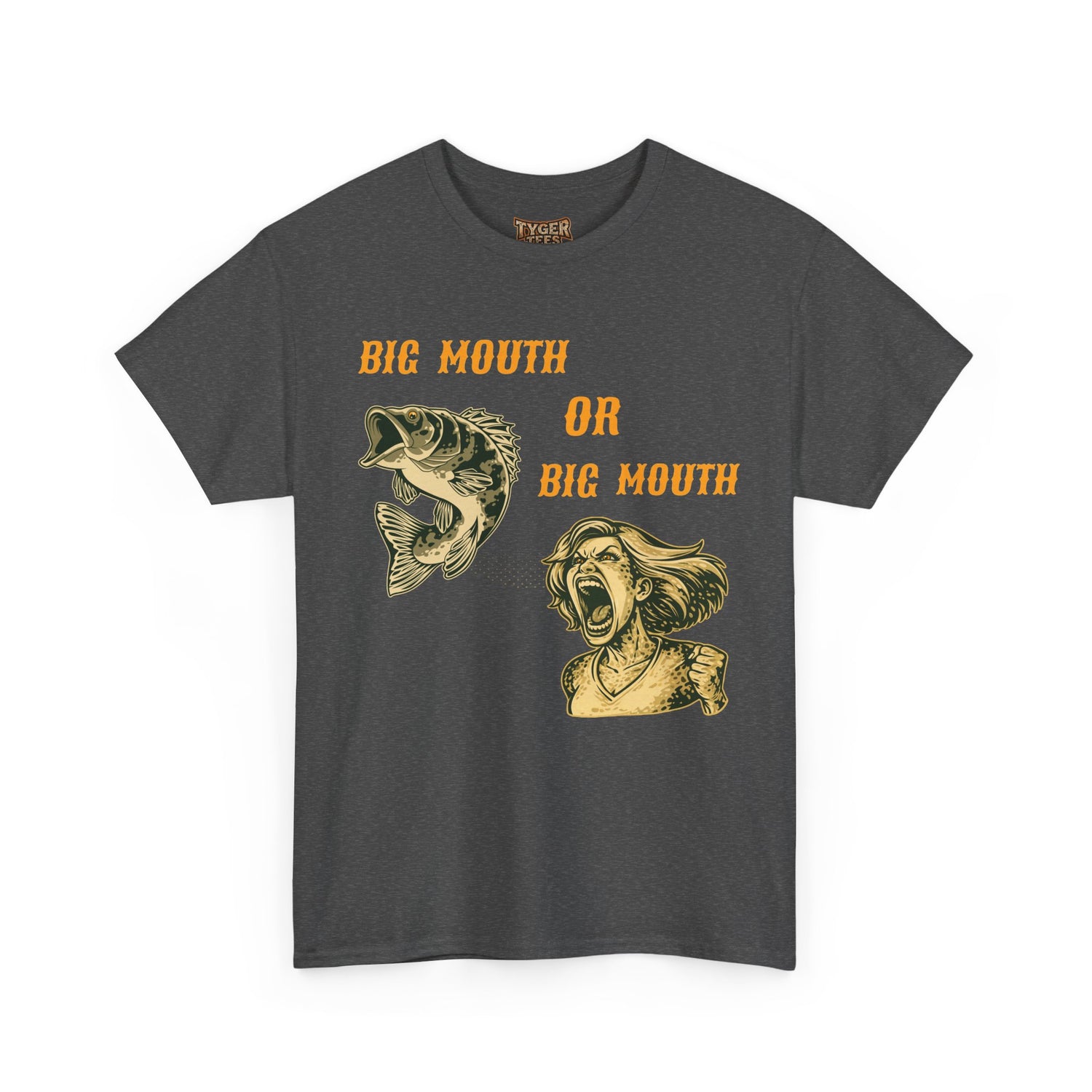 Big Mouth or Big Mouth? Funny Bass Fishing T-Shirt