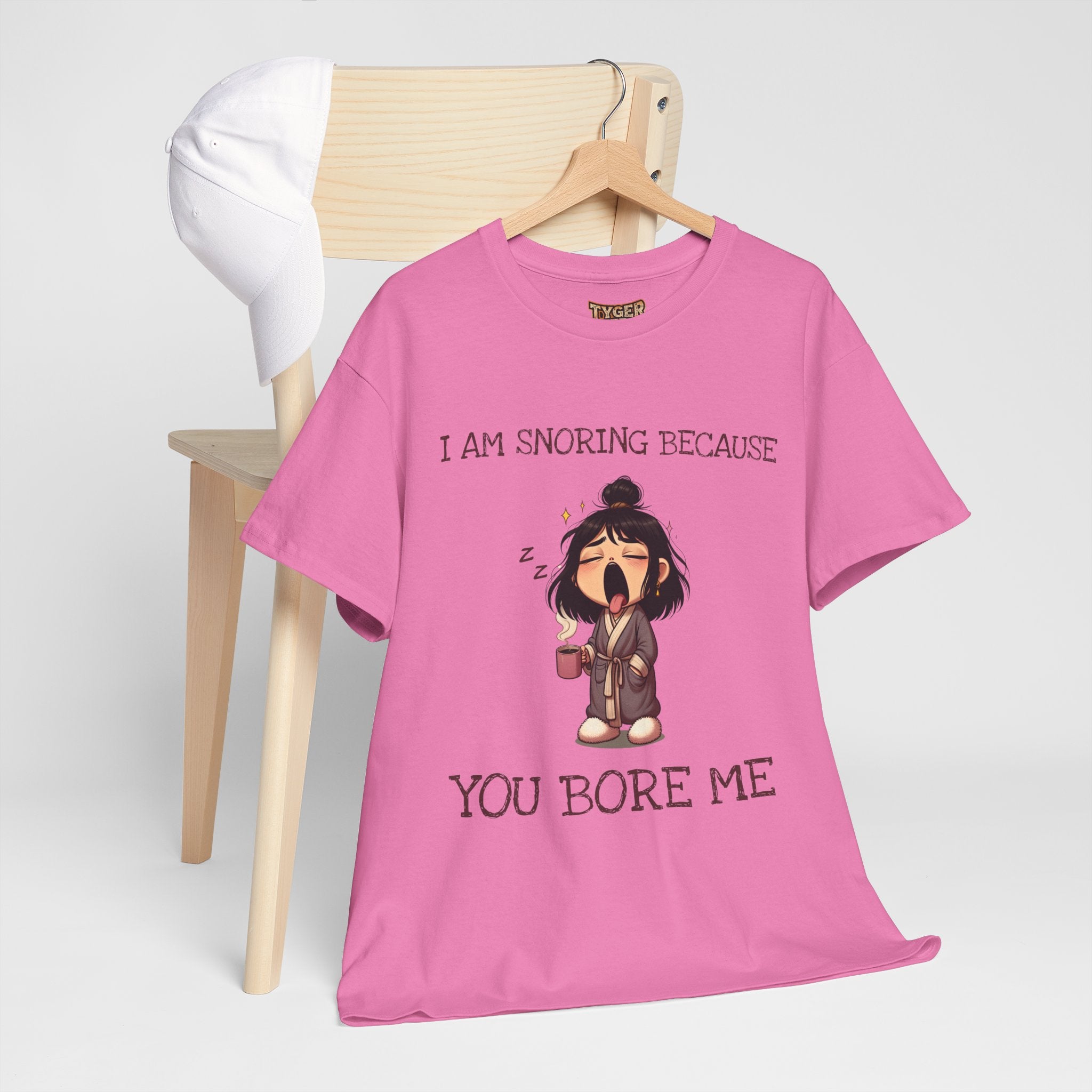 I Am Snoring Because You Bore Me – Funny Coffee Lover T-Shirt