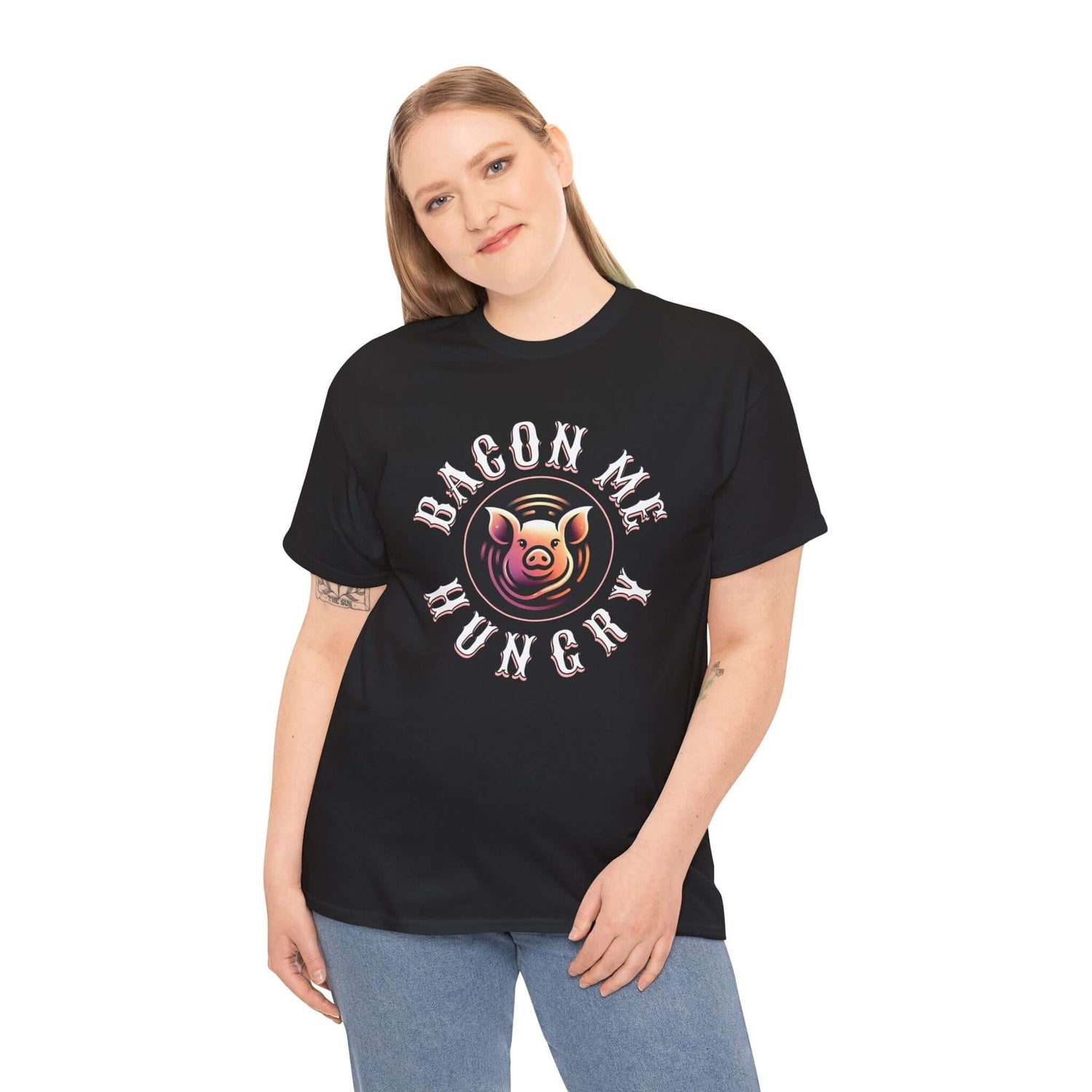Bacon Me Hungry T-Shirt | Funny Pig Graphic Tee for Food Lovers