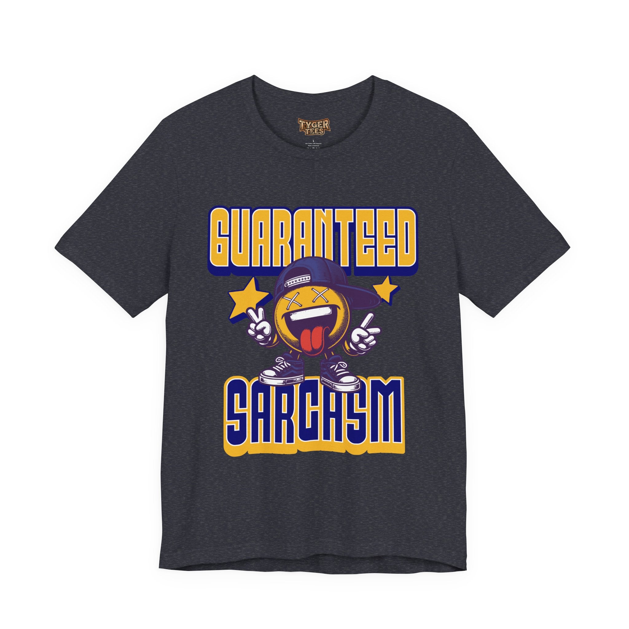 Guaranteed Sarcasm – Funny Smiley Face T-Shirt