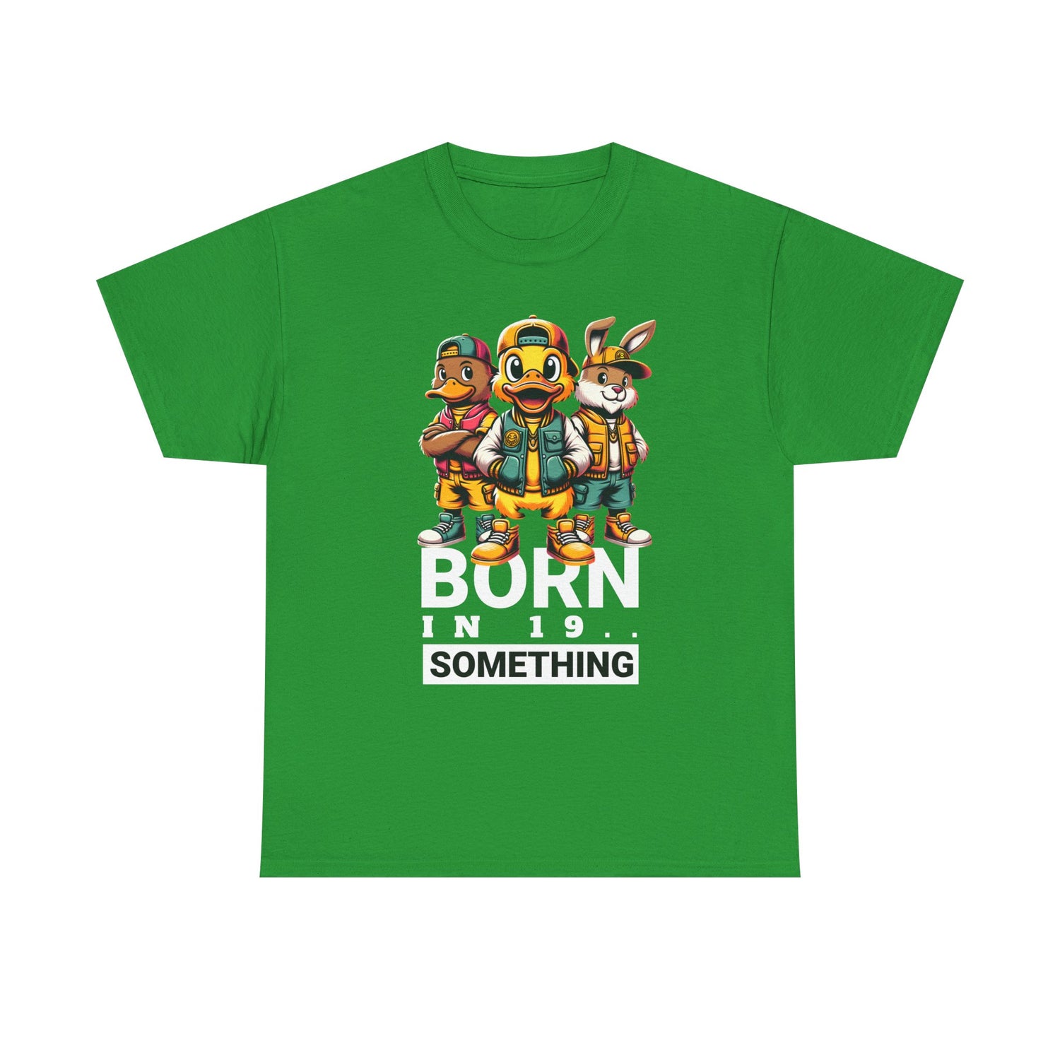 T-Shirt — "Born in 19__" Retro Cartoon Crew Graphic Tee