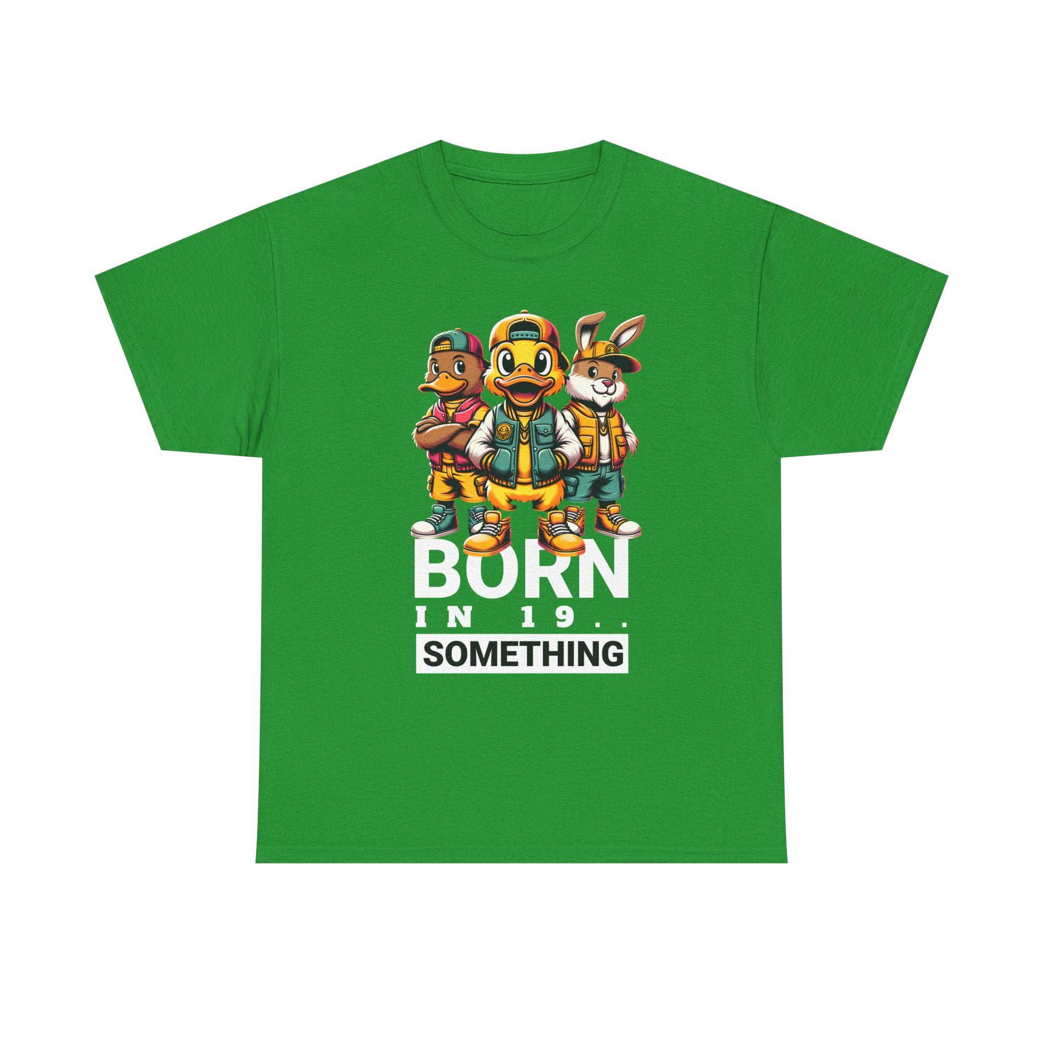 T-Shirt — "Born in 19__" Retro Cartoon Crew Graphic Tee