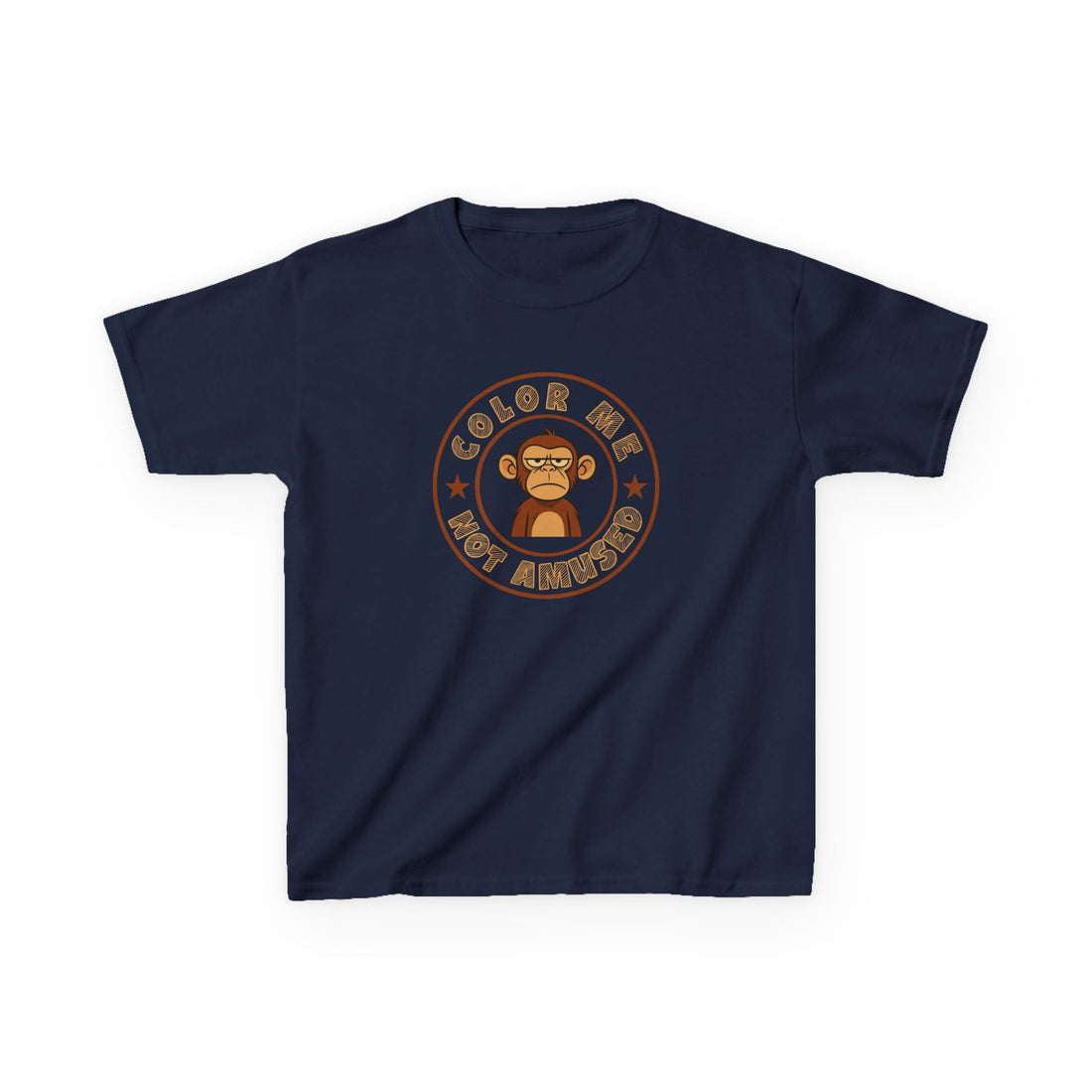 Kids Tee — Color Me Not Amused -  Monkey