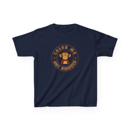 Kids Tee — Color Me Not Amused -  Monkey