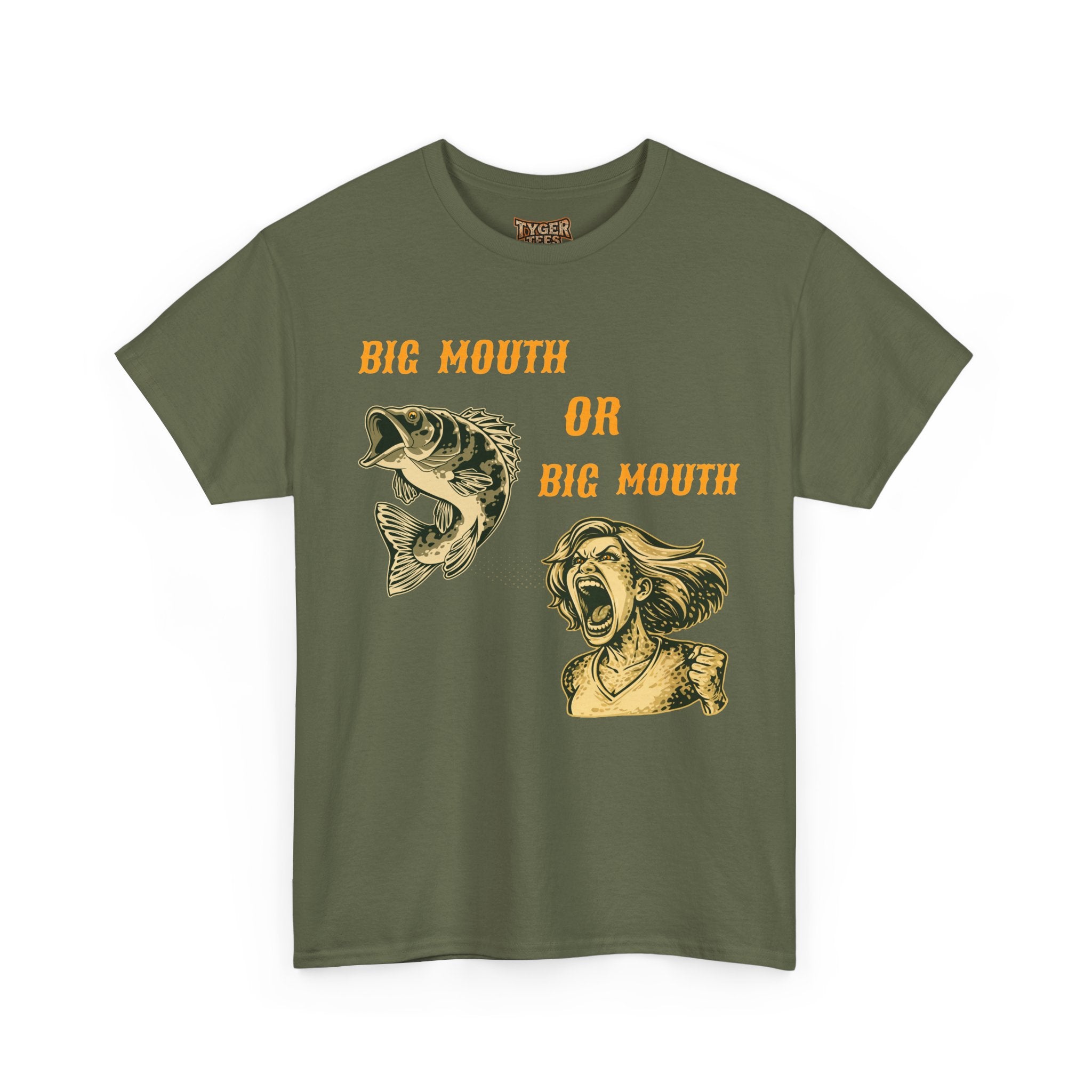 Big Mouth or Big Mouth? Funny Bass Fishing T-Shirt