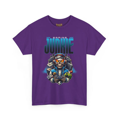 Gaming Junkie Skull Tee — Gamer Skull Controller Graphic T-Shirt