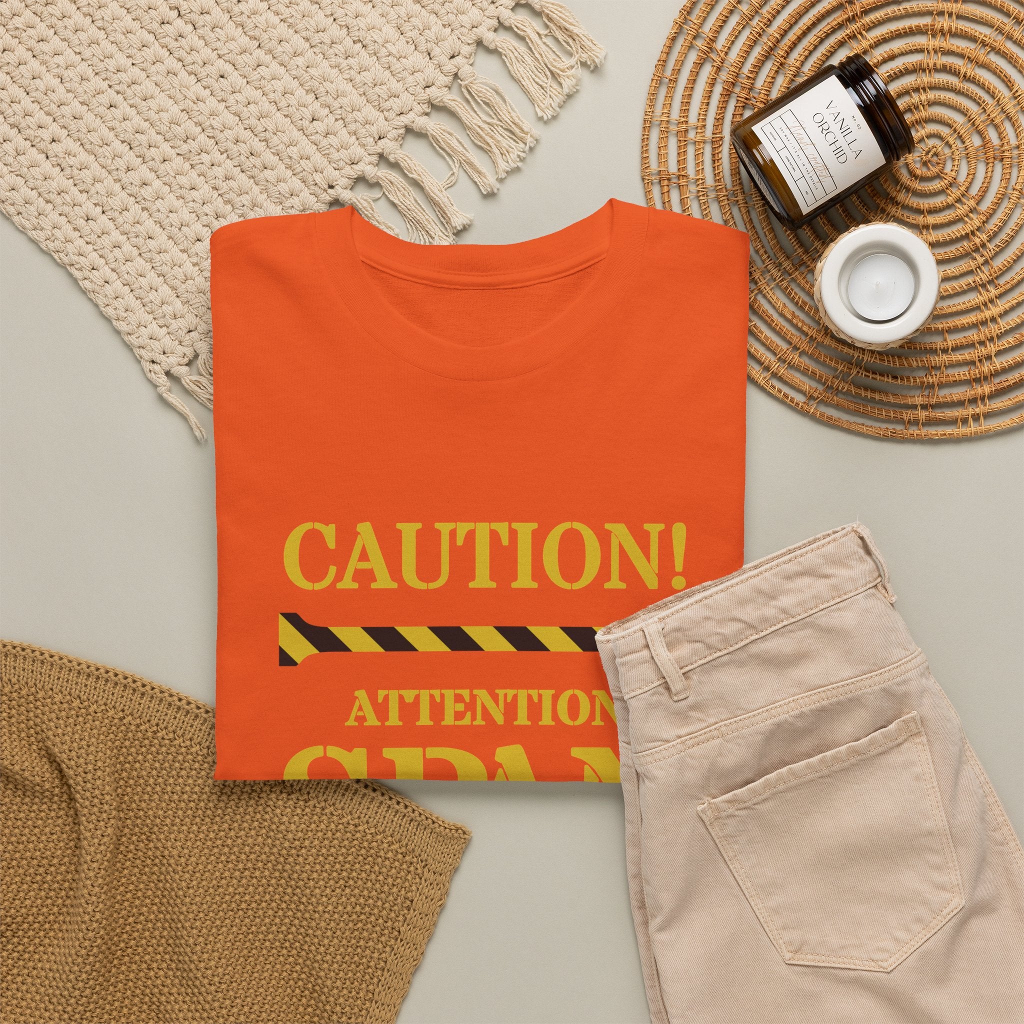 Caution! Attention Span Lacking T-Shirt — Funny Sarcastic Graphic Tee