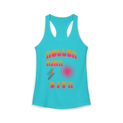 Roller Rink Diva – Women’s Racerback Tank